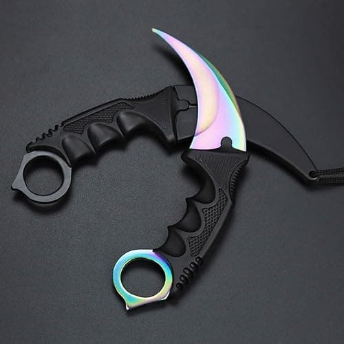 MSGumiho Karambit Knife Trainer - Stainless Steel Practice Training Knife with Sheath for Beginner - 100% Safe Practice Knives Trainer Tool thumbnail 5