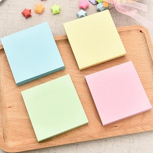 Early Buy 3x3 Inch Sticky Notes, 6 Pads (100 Sheets/Pad) - Soft Pastel Colors for Office, School, Home, Memo Notes, Journals & Planning - Repositionable Self-Stick Paper thumbnail 6