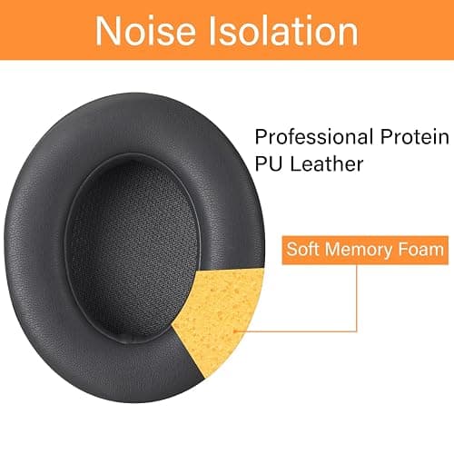 Replacement for Beats Studio 3 Replacement Ear Pads Grey, Beats Studio Wireless Replacement Ear Pads Earpads for Beats Studio 3 Beats Studio 2,Beats Studio 3 Wireless Ear Cushions (Titanium Grey) thumbnail 5
