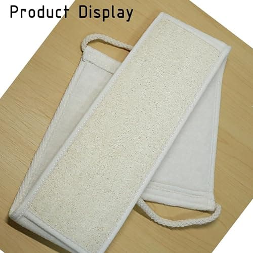 JouiiSiYa Widened Loofah Back Scrubber for Shower, Natural Loofah Sponge Back Scrubber for Women and Men, 1-pcs thumbnail 9