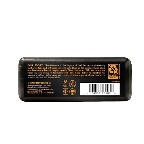 SheaMoisture Bar Soap for Troubled Skin African Black Soap Cleanser with Shea Butter 8 oz thumbnail 5