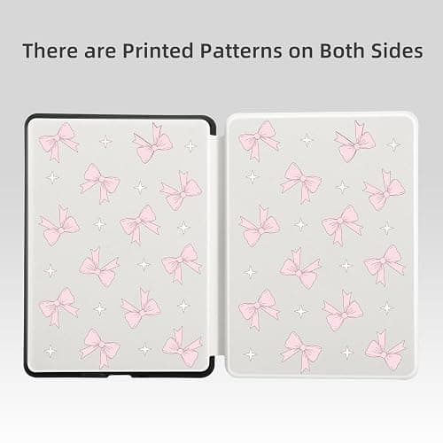 BlHMCASE Cute Kawaii Pink Bow for All-New 7"/6.8" Kindle Paperwhite(12th/11th Generation-2024/2021), Leather Cover Case with Auto Wake/Sleep for Kindle Paperwhite 2024 thumbnail 6