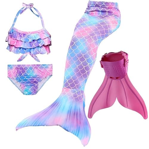 DNFUN Marmaid Cosplay Skirt with Monofin - Image 1