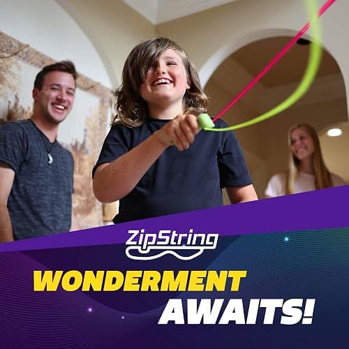 ZipString Psycho Strings, Pack of 3 - Luma Replacement Strings for Rope Launcher Toy - Glow in The Dark Fidget String for Kids & Adults - Shark Tank Featured Lasso Rope Loop String Replacement thumbnail 8