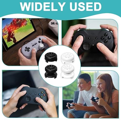 Controller Thumb Grips for PS4/PS5, 4 Pcs Silicone Controller Grips for PS5, Enhanced Precision Gaming Accessories, Fatigue Reduction for Extended Sessions thumbnail 4