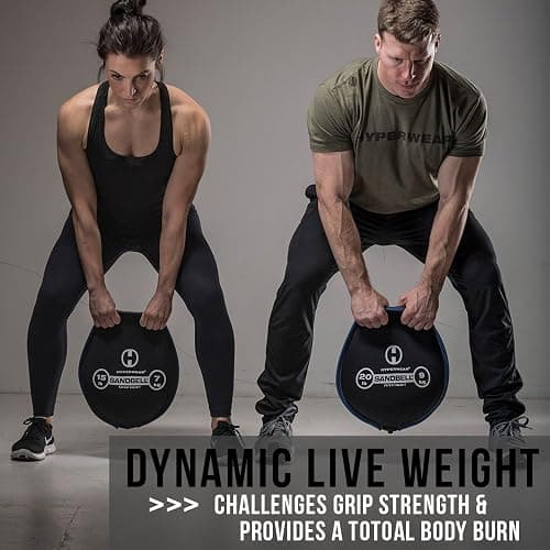 Hyperwear SandBell® Soft Sandbag Weight (2–50 lbs) – Pre-Filled with Clean USA Sand, Safe Soft Weight for Strength Training, HIIT, Functional Fitness, Rucking & Home Workouts thumbnail 4