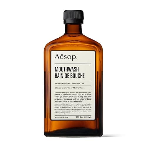 Aesop Mouthwash, Alcohol-Free, Freshen Breath, Oral Hygiene, 16.9oz | Maintain impeccable oral hygiene and feel refreshed with Clove Bud, Anise and Spearmint Leaf. - Image 1