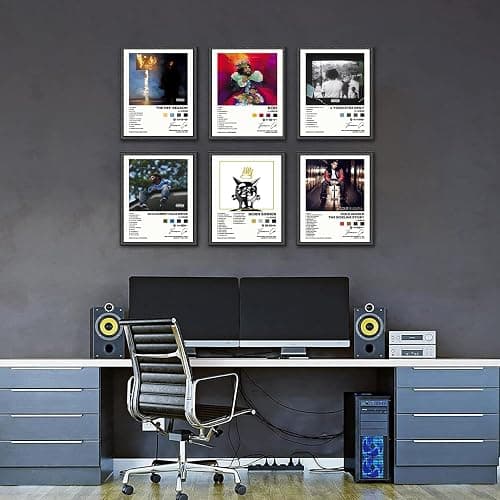 J Poster COLE Album Cover Signed Limited Posters Print Rapper Music Posters Canvas Wall Art Room Aesthetic Set of 6 for Teen and Girls Dorm Decor 8x10 inch Unframed thumbnail 5