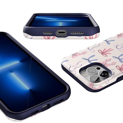 Casely iPhone 13 Pro Max Case | Coquette Girlie | Pastel Bows | Compatible with MagSafe | Bold Protective Design thumbnail 3