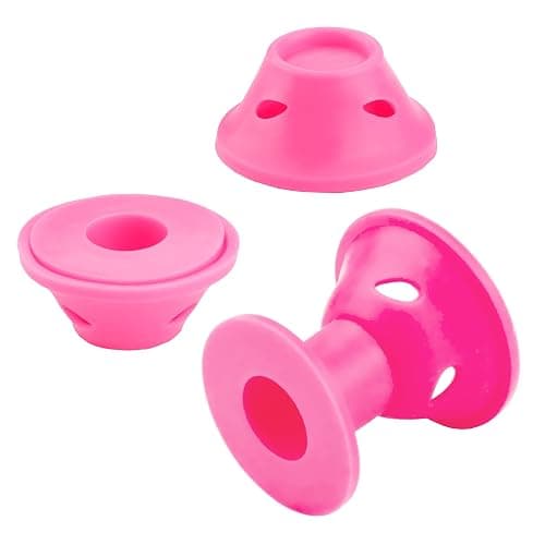 JANYUN 40 Pcs Pink Magic Hair Rollers Include 20pcs Large Silicone Curlers and 20pcs Small Silicone Curlers thumbnail 3