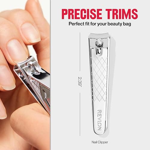 Revlon Nail Clipper With File, Manicure Care Tool With a Curved Blade for an Accurate Trimming and Grooming, Easy to Use (Pack of 1) thumbnail 7