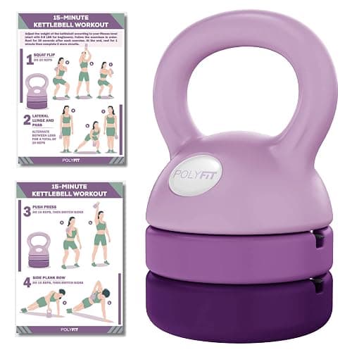 Polyfit Adjustable Kettlebell | 5 lb - 12 lb | Kettlebells Weights Set for Home Gym | Kettle Bell Sets for Women at Home - Image 1