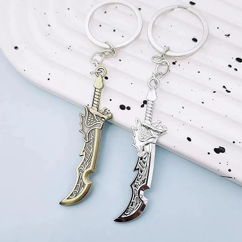 PYNASA 2Pcs Game Val Knife Keychains for Women Men,Game Weapon Val Knife Karambit Charms Keychains Cosplay Accessories Gifts thumbnail 4