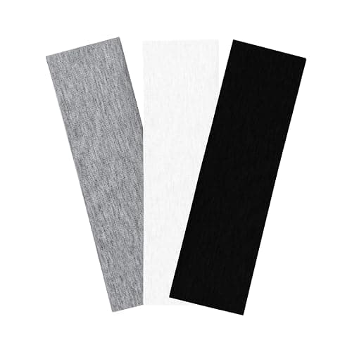Fecawd 3PCS Headbands for Women Non Slip Elastic Sweat Hairbands Fashion Sports Hair Bands Soft Cloth Fabric Stretchy Headband for Workout Yoga Running - Image 1