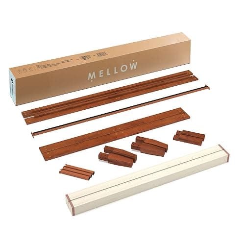 Mellow Naturalista Classic 12-Inch Solid Wood Platform Bed | Wooden Slats, No Box Spring Needed, Easy Assembly | Full, Cherry thumbnail 7