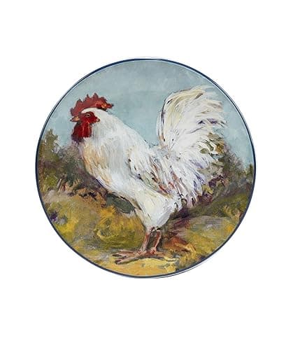 Certified International Rooster Meadow 9" Salad/Dessert Plates, Multicolored, Medium, Set of 4 thumbnail 6