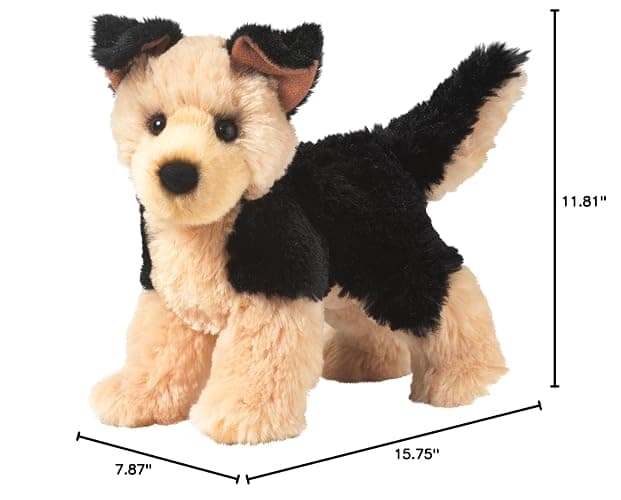 Douglas Sheba German Shepherd Dog Plush Stuffed Animal | 8-Inch Long thumbnail 2