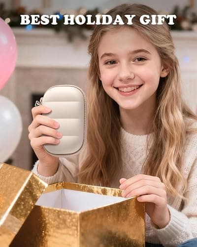 YINKECASE Digital Camera Case Compatible with CAMKORY DC403/ KODAK PIXPRO FZ55/ FZ45/ STUOGYUM DC402-AF, Small Hard Shell Bag with SD Card Storage for Travel (Beige thumbnail 8