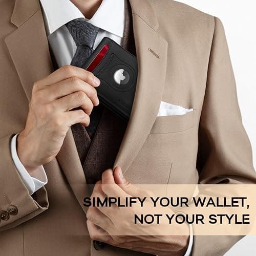RUNBOX Wallet for Men Slim Rfid Leather 2 ID Window With Gift Box thumbnail 6