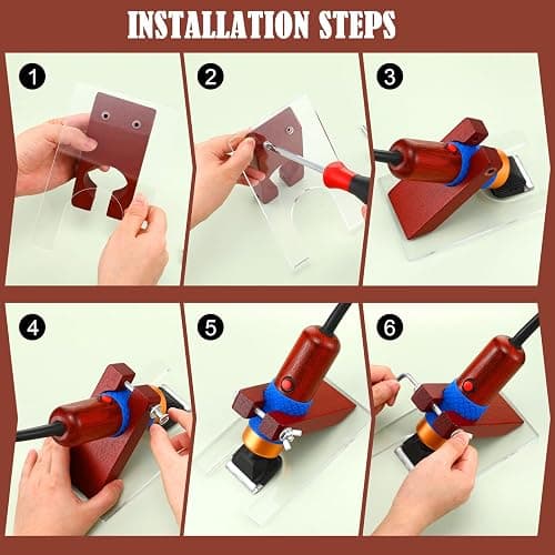Chumia Shearing Guide for Carpet Trimmer Rug Trimmer Guide Solid Wood Acrylic Rug Tufting Supplies to Keep Your Carpet Surface Uniform thumbnail 3