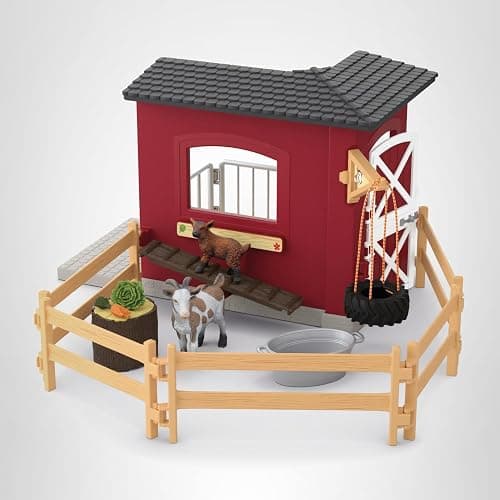 Schleich Farm World – 31PC Goat Stable Playset with 2 Goat Figures and Accessories – Farm Animal Toys for Boys and Girls – Pretend Play Barn Toy for Imaginative Play - Toddlers, Kids Ages 3+ | 42726 thumbnail 11