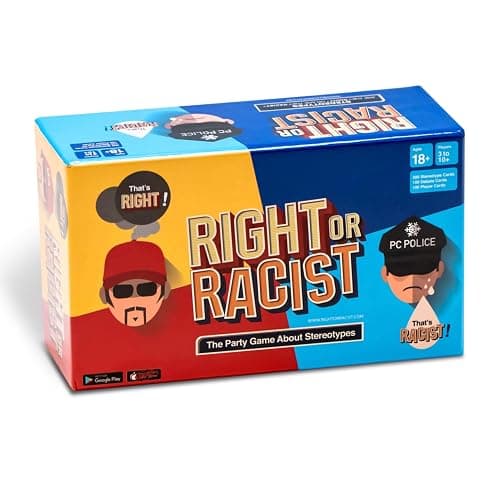 Right or Racist, Card Game, Gag Gift with Hundreds of Trivia and Debate Cards, Funny Gag Gifts for Secret Santa or White Elephant, Games for Men and Women, 3 to 10+ Players thumbnail 8