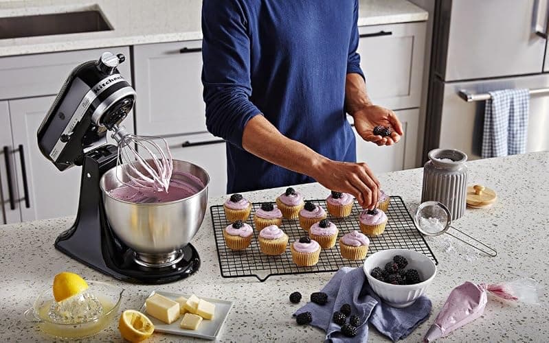KitchenAid Classic Series 4.5 Quart Tilt-Head Stand Mixer K45SS, Onyx Black thumbnail 2