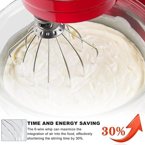 Whisk Attachment for Kitchen Aid 6 Qt Bowl-Lift Stand Mixer, Stainless Steel 6-Wire,Replace KN256WW,for Professional 6 & 600, KD26,KP26,KL26,KT26,KV25 by TOMOON thumbnail 6