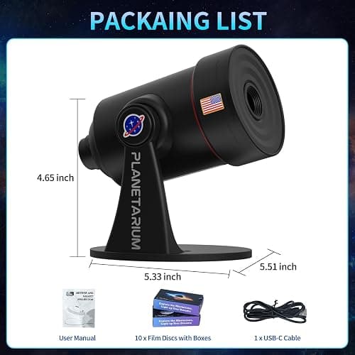 [2025 8th Gen] Star Projector, Galaxy Projector for Bedroom Night Light with Timer, Mood Lighting, Solar System Realistic Space Planetarium Projector Moon Lamp, Room Decor for Ceiling Kids Adults thumbnail 6