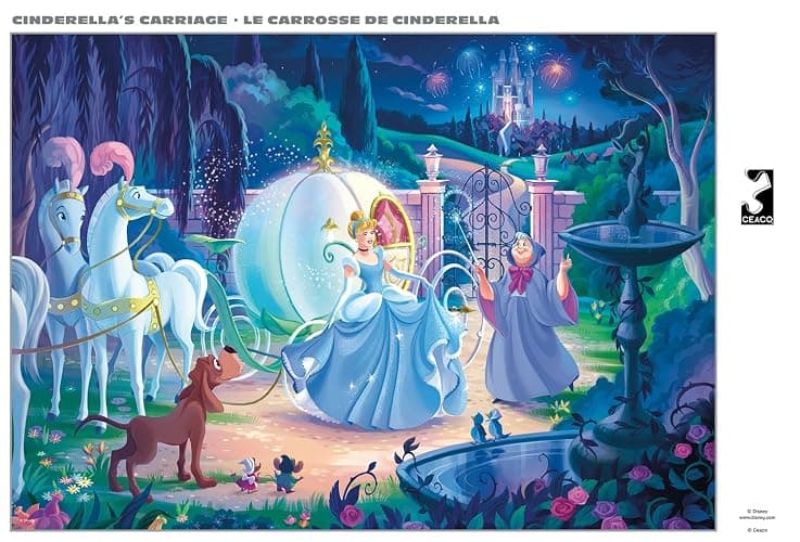 Buffalo Games - Silver Select -Disney - Cinderellas Carriage - 500 Piece Jigsaw Puzzle for Adults -Challenging Puzzle Perfect for Game Nights - Finished Size is 21.25 x 15.00 thumbnail 5