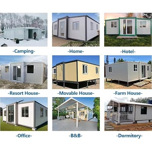 2 Story Granny Flat Expandable House Prefab Tiny Home Steel Container House Expandable Modular Villa Mobile Prefabricated Home Portable Trailer House Villa with Full Equipped Bathroom & Kitchen thumbnail 9