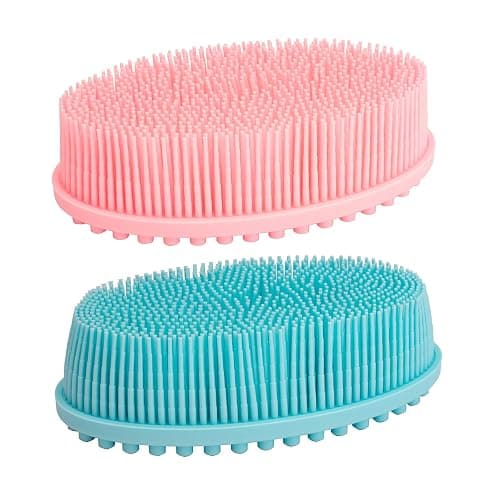 DNC Silicone Body Scrubber Exfoliating Bath Body Brush for Shower 2 Pack - Image 1