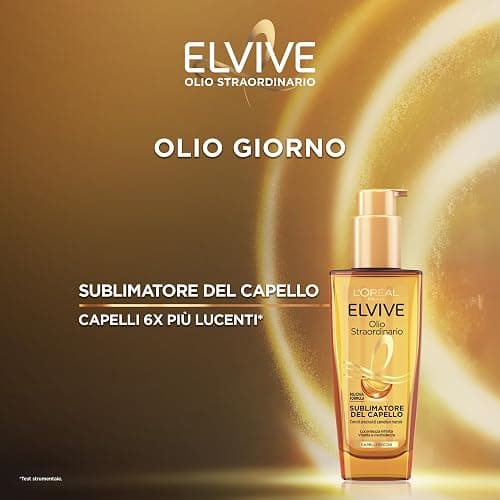 L'Oréal Paris Elvive Kit per Capelli Secchi con Olio Sublimatore del Capello per il Giorno, e Siero Midnight per la Notte, Lucentezza Straordinaria e Nutrimento Intenso, Olio Straordinario thumbnail 4