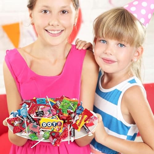 Bulk Candy Variety Pack 8 lb 400 Ct, Individually Wrapped Assorted Mix | Chewy, Hard Candy and Lollipops for Halloween, Parties, Pinata, Goodie Bags, Classrooms; No Chocolate, Won't Melt at Events thumbnail 4