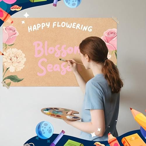 Tatuo 4 Pcs 36" x 72" Large Blank Brown Paper Banners for Teacher Appreciation Poster Crafts Decoration 120gsm Thick Kraft Paper Banner for Summer Camp Activities Wedding Baby Shower Party Decor thumbnail 5