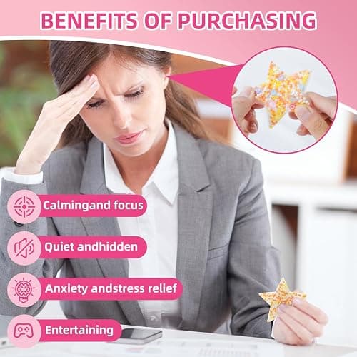 10-Piece Picky Pad, Skin Picking Fidget Toys with DIY Bracelet Picking Pad (Includes Divided Container) – Sensory Fidget Pads for Relieving Anxiety & Dermatillomania, Suitable for Kids & Adults thumbnail 6