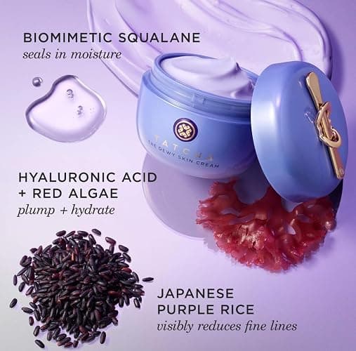 TATCHA The Dewy Skin Cream | Rich Face Cream to Hydrate, Plump and Protect Dry and Combo Skin | 10 ml / 0.34 oz thumbnail 6