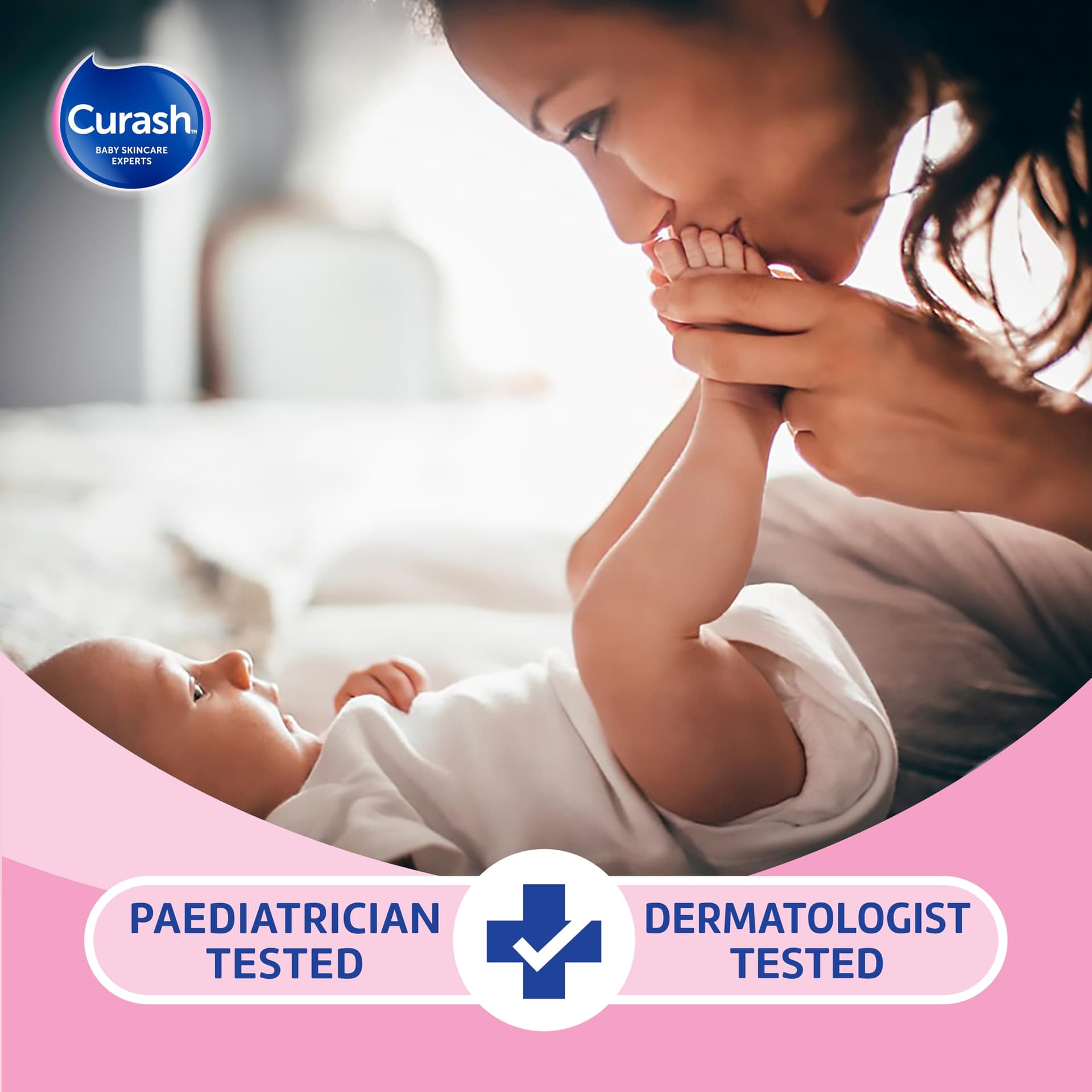 New Formula Curash Fragrance Free Baby Wipes, 8x80 Pack, For Sensitive Skin, Suitable for Newborns, Thick & Soft Texture, No Soap, Alcohol Or Parabens, Everyday Cleansing And Nappy Changes, 640 Wipes (packaging may vary) thumbnail 7