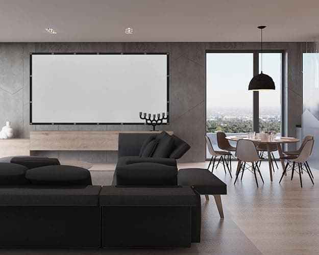 Mdbebbron 120 inch Projector Screen 16:9 Foldable Anti-Crease Portable Projector Movies Screens for Home Theater Outdoor Indoor Support Double Sided Projection thumbnail 7