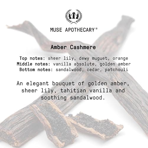 Muse Apothecary Linen Ritual - Aromatic, Soothing, and Relaxing Linen Mist, Laundry and Fabric Spray - Infused with Aromatherapy Essential Oils - 8 oz, Amber Cashmere thumbnail 8