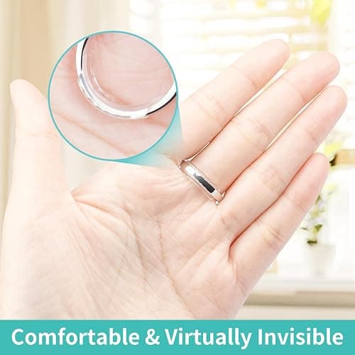 Ring Sizers for Loose Rings, 8 Pack 8 Sizes, Ring Size Adjuster, Invisible Ring Guards for Women and Men, Ring Resizer with Polishing Cloth，Fits Bands Width to 1-8mm thumbnail 6