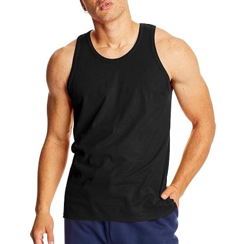 Hanes Men’s Performance Tank, X-Temp Moisture-Wicking Tank Top, Solid Colors, 2-Pack thumbnail 2