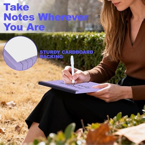 Gehanfai 3 Pack Colored Legal Pads 8.5 x 11 Inch, Wide Ruled Notepads Lined Memo Note Pads, 8.5x11 Inch Micro Perforated Writing Pads 30 Sheets Per Pad for Work Study Daily Note Taking List thumbnail 5