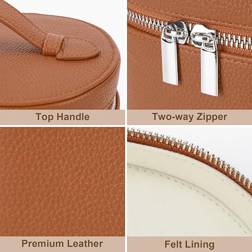 YFGBCX Makeup Bag Vanity Case with Removable Divider Travel Toiletry Bag Portable Cosmetic Bag Makeup Organizer Case thumbnail 5