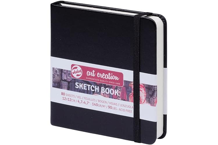Talens Art Creation Sketchbook Black 12X12 cm, 140 Grams - Image 1