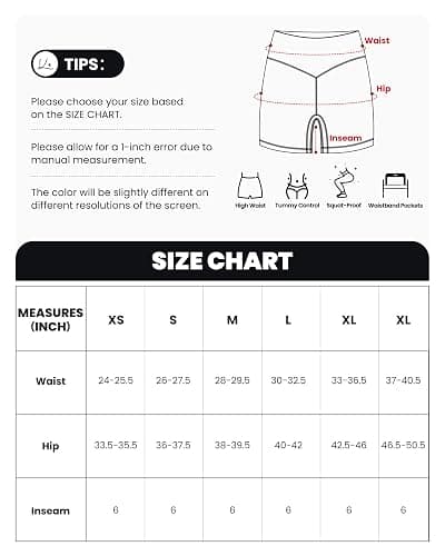 QUEENIEKE Biker Shorts Women High Waist Gym Shorts 6" Tummy Control Squat Proof Workout Shorts for Yoga Running Volleyball thumbnail 7