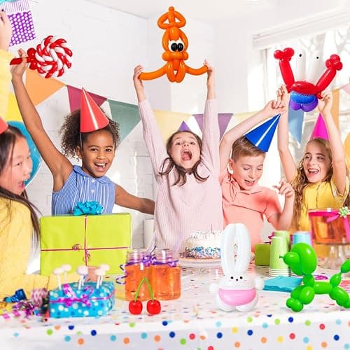 HYKJNBW 100Pcs Color 260 Balloons, Long Balloon for Tying Balloon Arch, Multicolor Long Skinny Balloons for Twisting Ballons Animal balloons Birthday Party Wedding Festival Decorations thumbnail 2