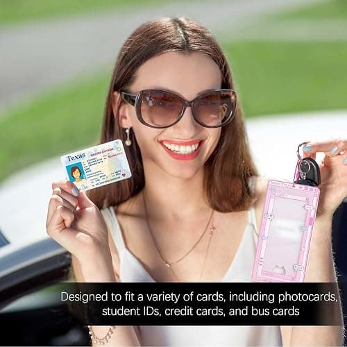 Photocard Holder Keychain - Clear Acrylic Photo Display with Protective Sleeves, Creative Kpop & Kawaii Decoration for Collectibles and Travel Memories (Blue) thumbnail 6
