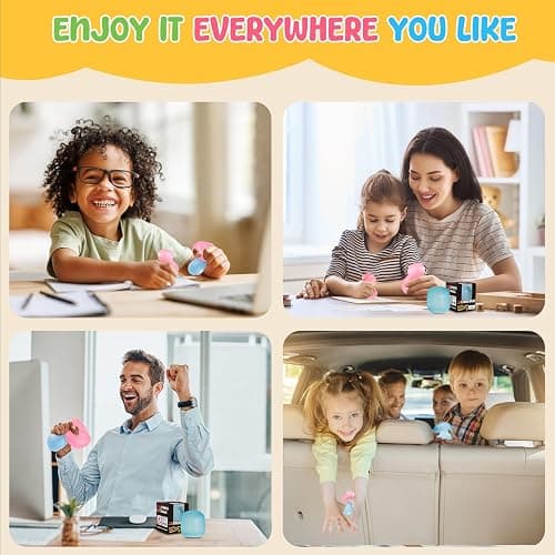 Fidget Toys Stress Balls for Kids & Adults - Changes Color in The Sun - Malt Sugar Squishy Fidget Toys - Slow Rise Gel Ball - Stretchy Squeeze Stress Relief Balls for Anxiety thumbnail 6