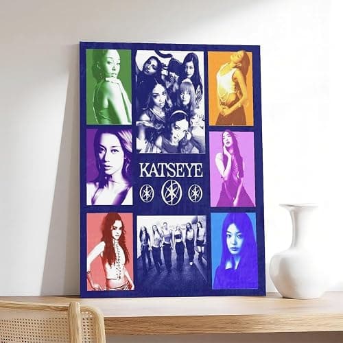 KATSEYE (10) Canvas Poster Wall Art Decor Print Picture Paintings for Living Room Bedroom Decoration Frame-style 08x12inch(20x30cm) thumbnail 7